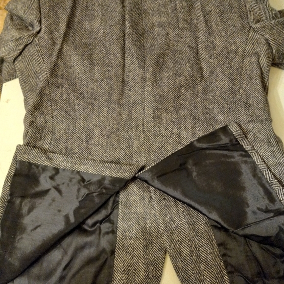 BARRINGTON Wool Blazer Sports Coat Jacket Blavk & White Herringbone  Size 42R - Picture 10 of 11